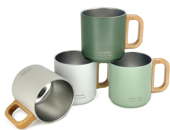 Cafe Culture Dolce Vita Double Walled Mug Sage Green