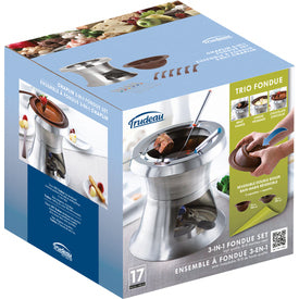 Trudeau Chaplin 3 in 1 Fondue Set by Kitchen Niche