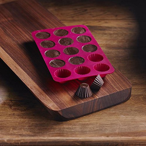 Trudeau Set of 3 Silicone Caisettes Chocolate Molds by Kitchen Niche