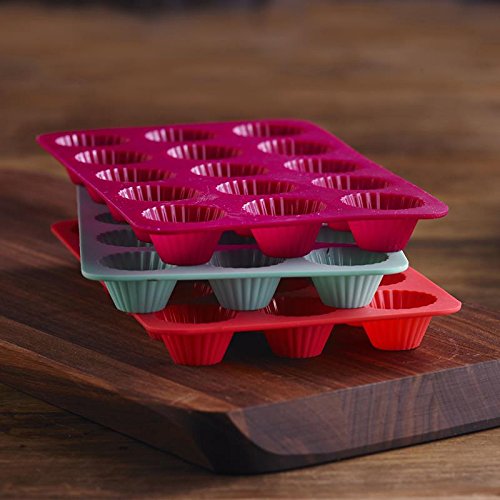 Trudeau Set of 3 Silicone Caisettes Chocolate Molds by Kitchen Niche