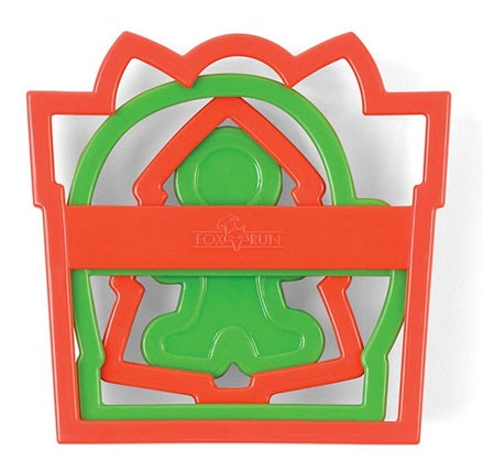 Fox Run Present Christmas Cookie Cutter Set of 4 by Kitchen Niche