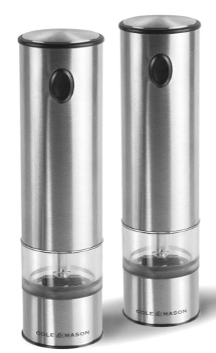Cole & Mason Battersea Electronic Salt & Pepper Mill Set by Kitchen Niche