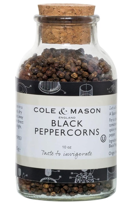 Cole & Mason Large Black Peppercorn Refill 10oz by Kitchen Niche