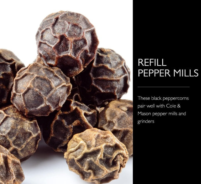 Cole & Mason Large Black Peppercorn Refill 10oz by Kitchen Niche