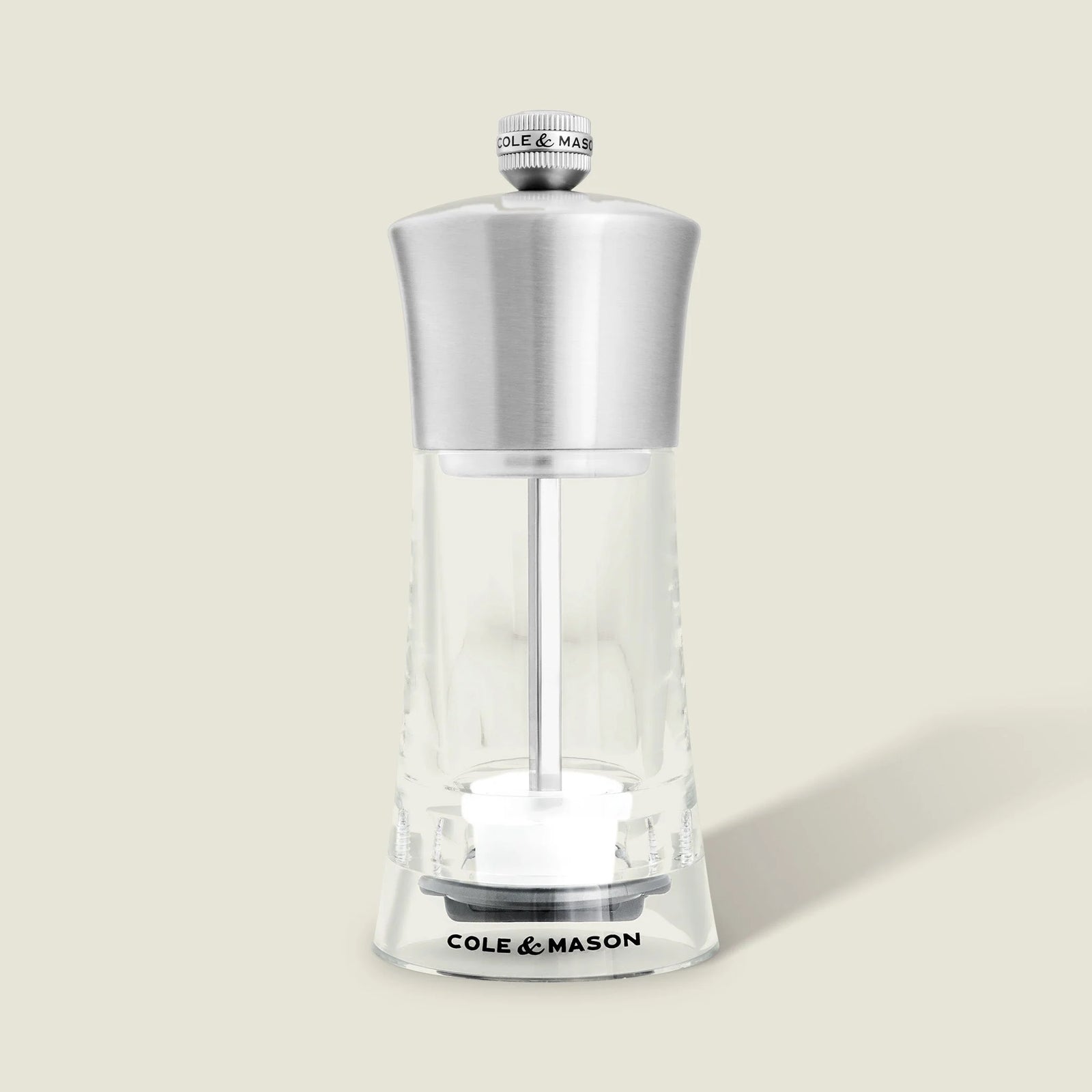 Cole & Mason Bromley Pepper Mill – Acrylic & Stainless Steel