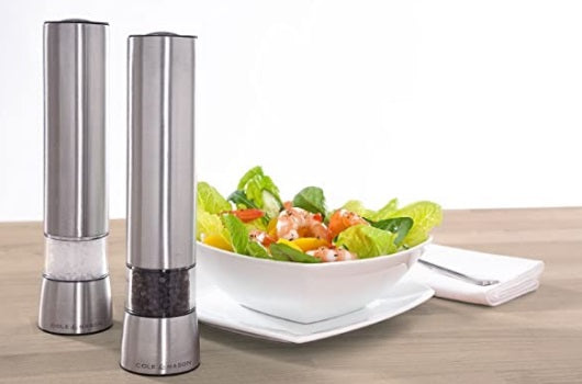 Cole & Mason Hampstead Electric Salt Mill, 21.5 cm / 8.5" by Kitchen Niche