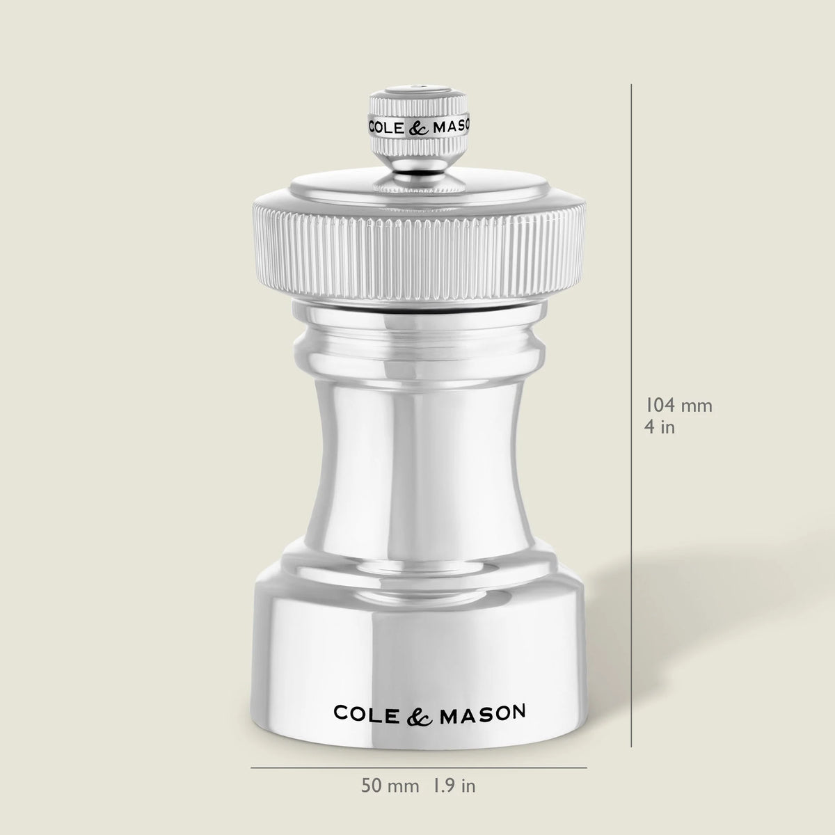 Cole & Mason Hoxton Salt & Pepper Mill Gift Set – Silver Plated