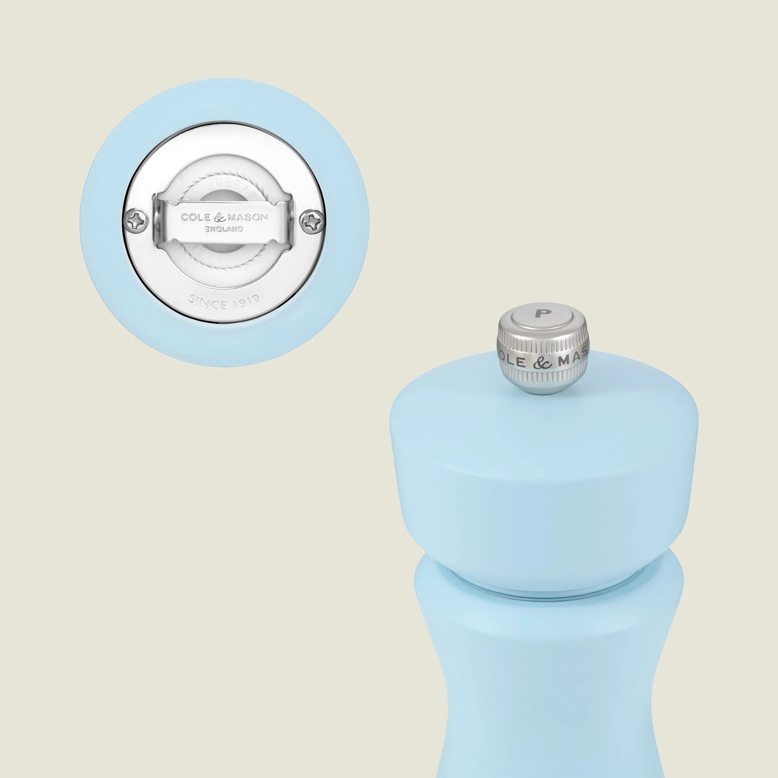 Cole & Mason Kenton Salt/Pepper Mill – Blue Salt