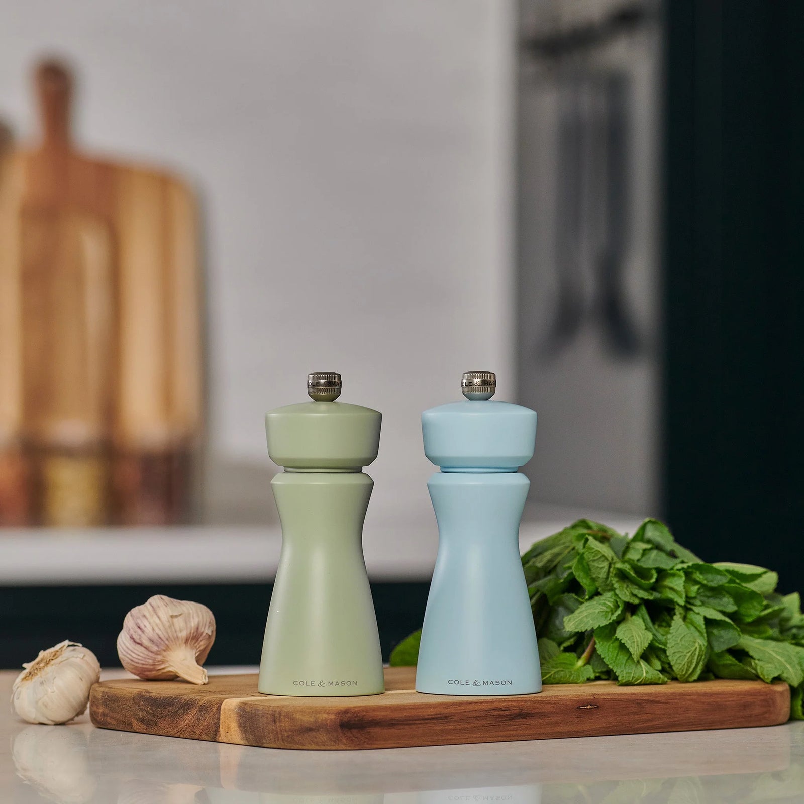 Cole & Mason Kenton Salt/Pepper Mill – Blue Salt
