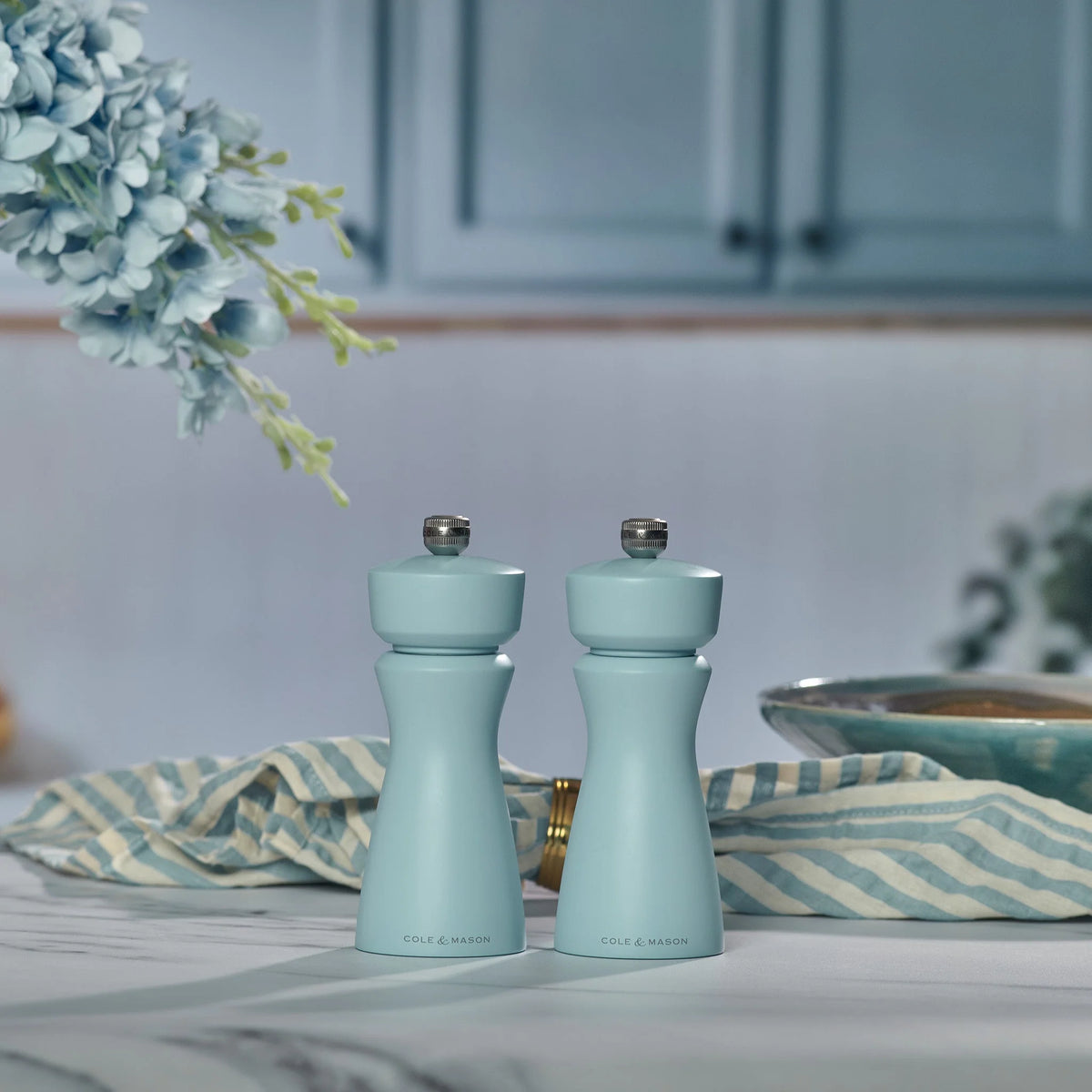Cole & Mason Kenton Salt/Pepper Mill – Blue Salt