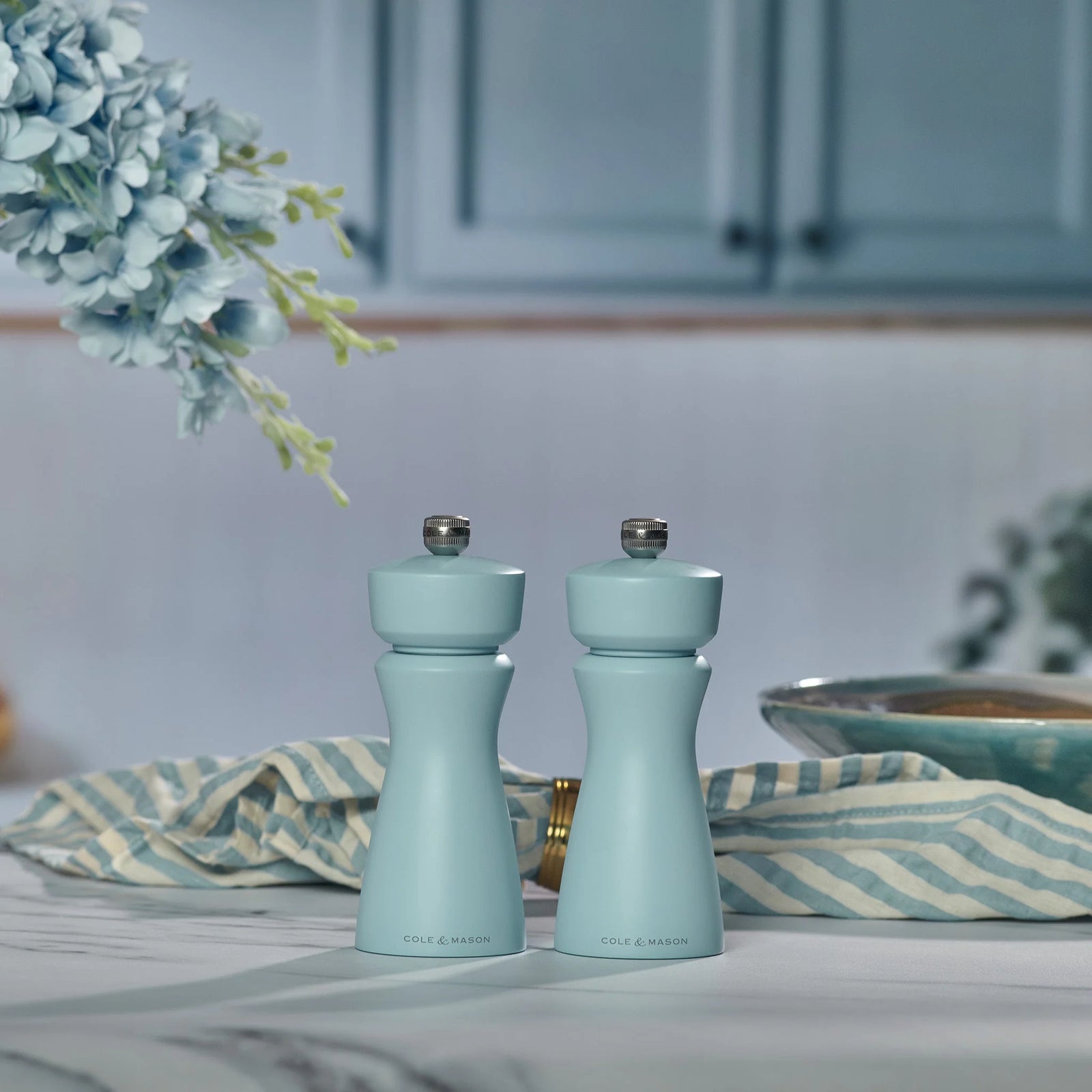 Cole & Mason Kenton Salt/Pepper Mill – Blue Salt