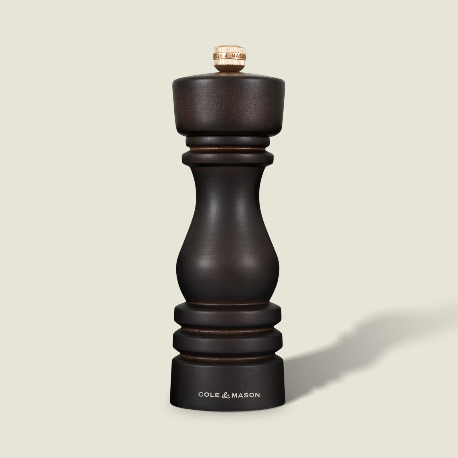 Cole & Mason London Collection Pepper Mill – Chocolate Wood – 7" / 18 cm