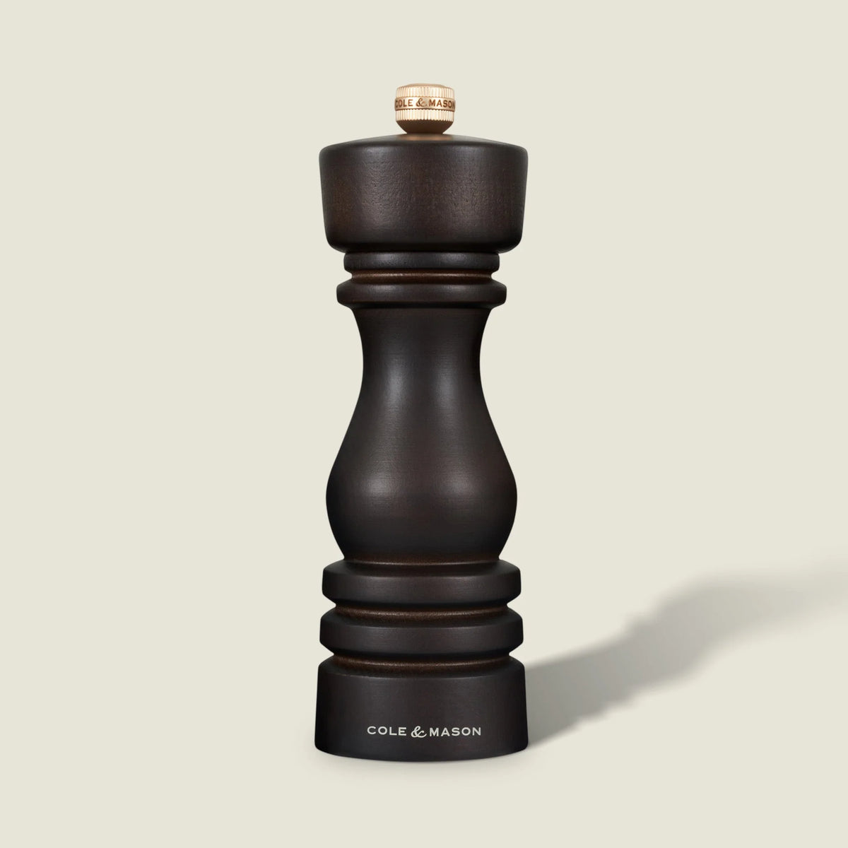 Cole & Mason London Collection Salt & Pepper Mill Gift Set – Chocolate Wood – 7" / 18 cm