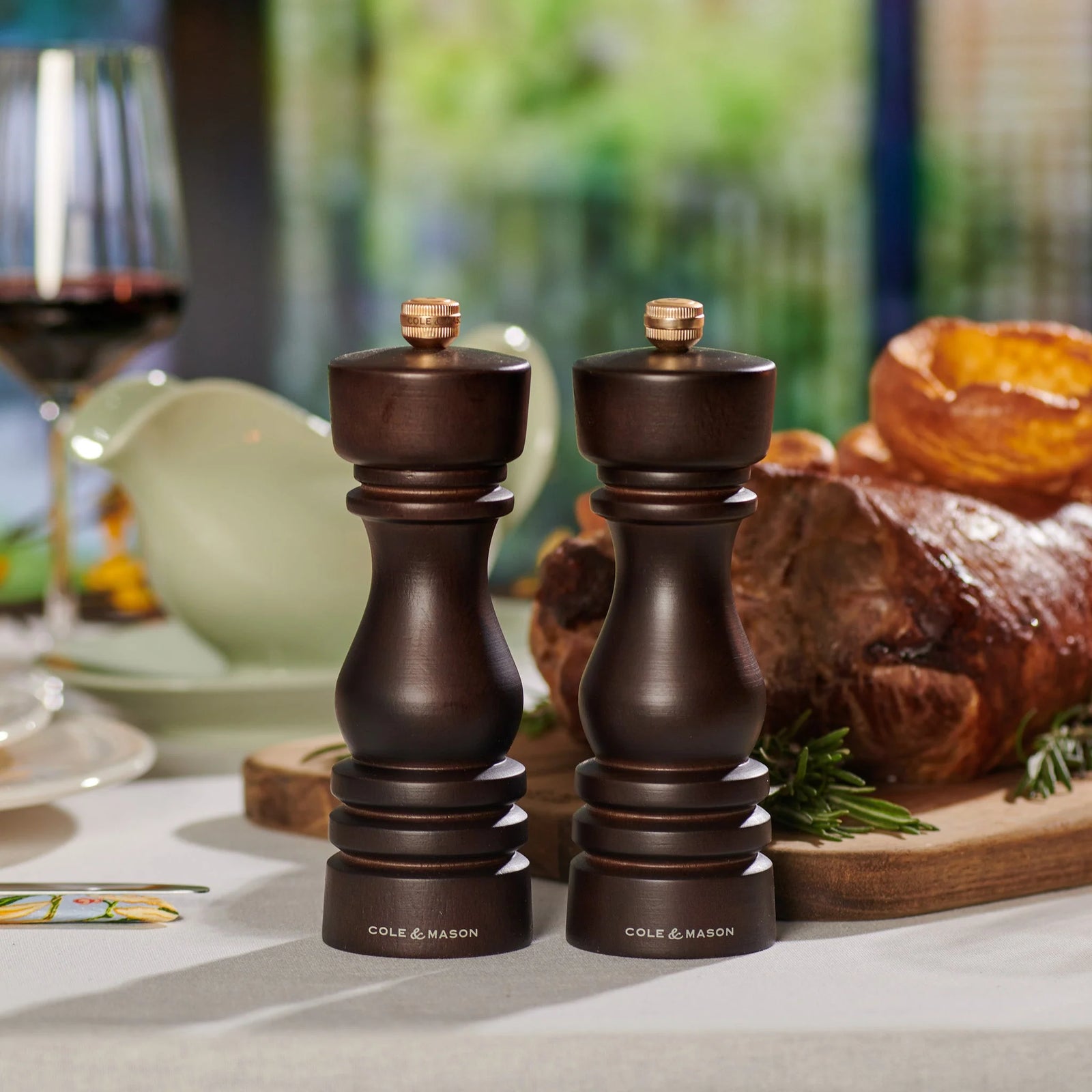 Cole & Mason London Collection Salt Mill – Chocolate Wood – 7" / 18 cm