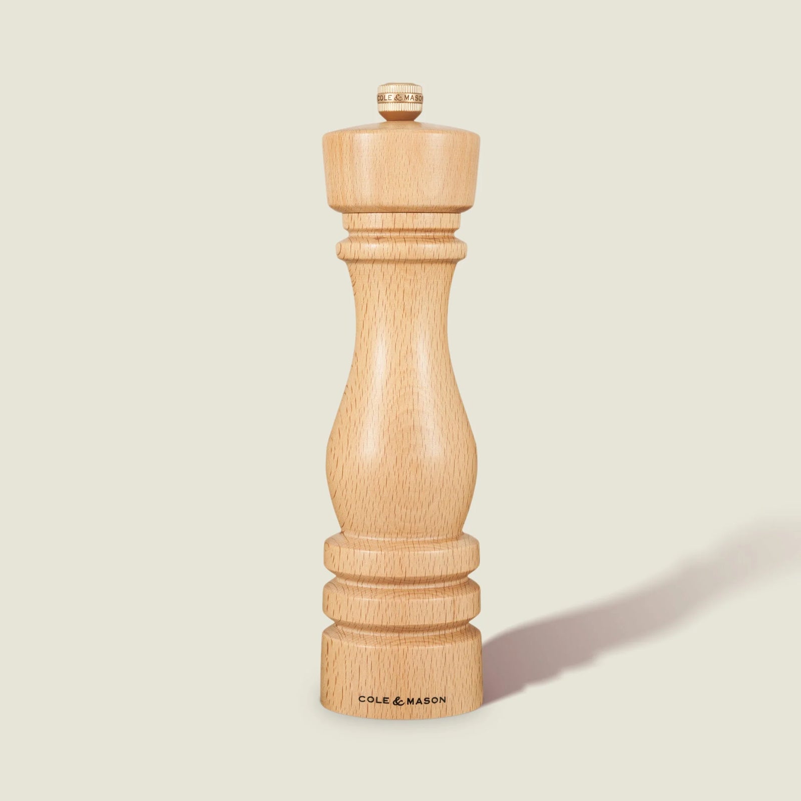 Cole & Mason The London Salt & Pepper Mill Gift Set – Natural Beech – 8.5" / 22 cm