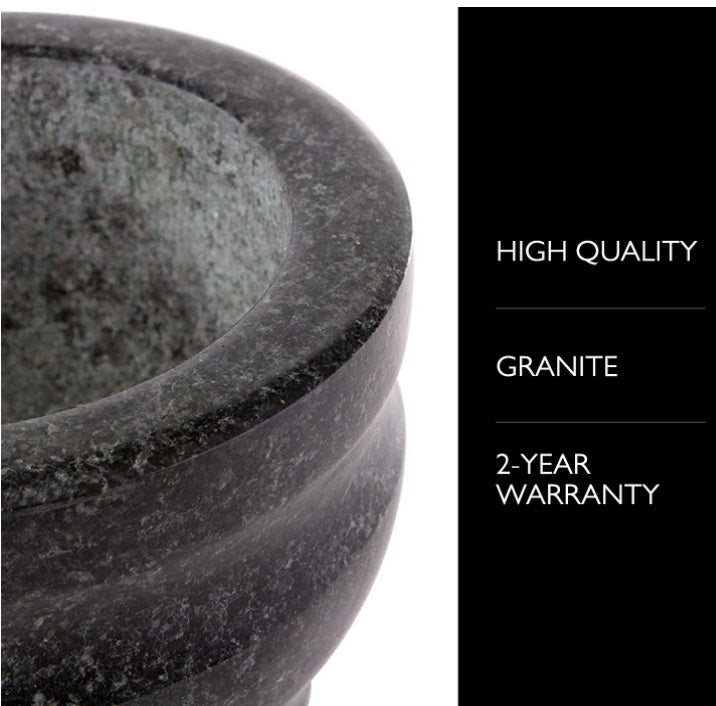Cole & Mason Granite Mortar & Pestle – Ø 5.5" / 14 cm by Kitchen Niche