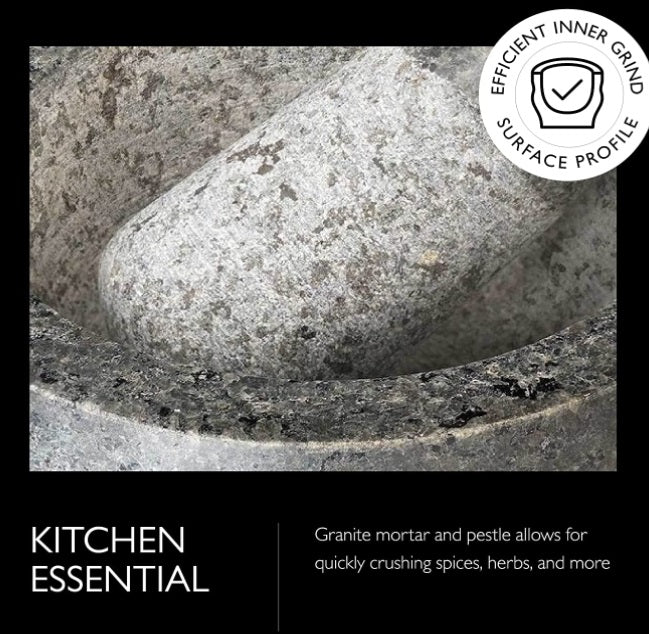Cole & Mason Granite Mortar & Pestle – Ø 5" / 13 cm by Kitchen Niche