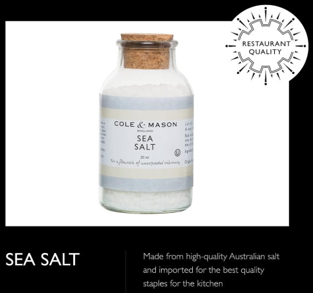 Cole & Mason Large Coarse Sea Salt Refill 20oz by Kitchen Niche