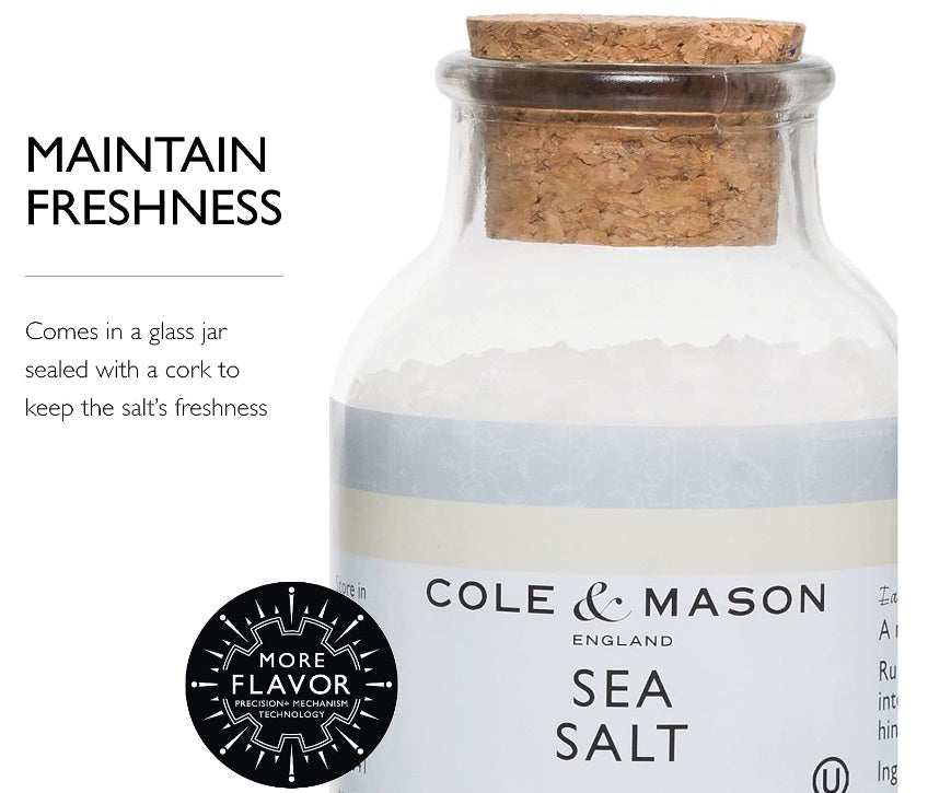Cole & Mason Large Coarse Sea Salt Refill 20oz by Kitchen Niche