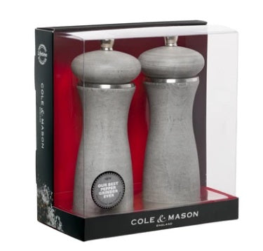 Cole & Mason Sherwood Gray Salt and Pepper Mill Set by Kitchen Niche