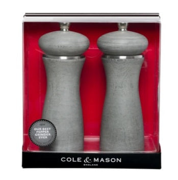 Cole & Mason Sherwood Gray Salt and Pepper Mill Set by Kitchen Niche