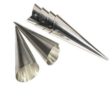 Fox Run Set of 6 Cream Horn Molds by Kitchen Niche