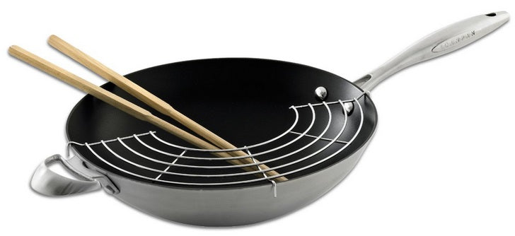 Scanpan CTX 12.75" Wok with Rack & Sticks by Kitchen Niche