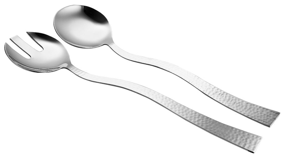 Cuisinox Hammered Stainless Steel Salad Servers by Kitchen Niche
