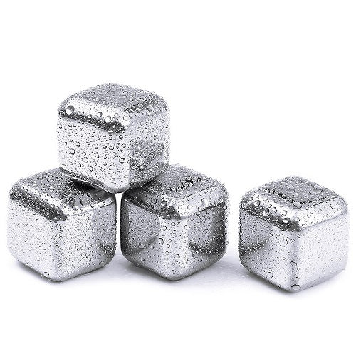 Cuisinox Set of 4 Reusable Stainless Steel Ice Cubes by Kitchen Niche