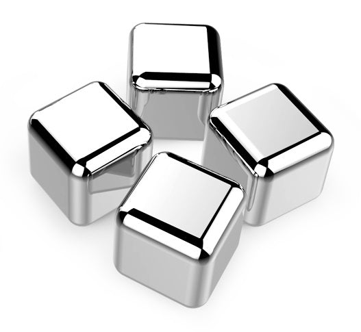 Cuisinox Set of 4 Reusable Stainless Steel Ice Cubes by Kitchen Niche