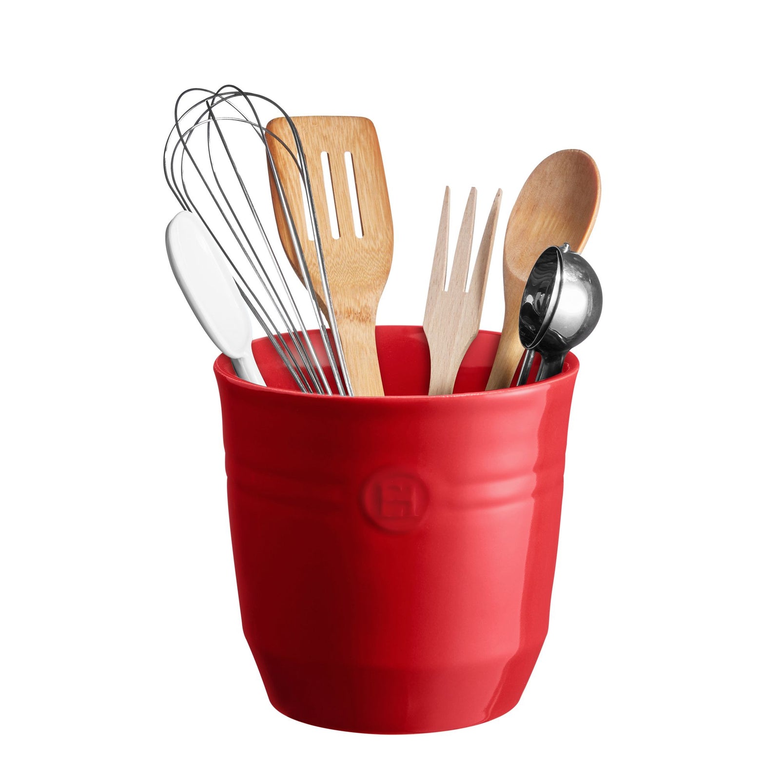 Emile Henry Large Utensil Pot – Burgundy Red – 17 cm