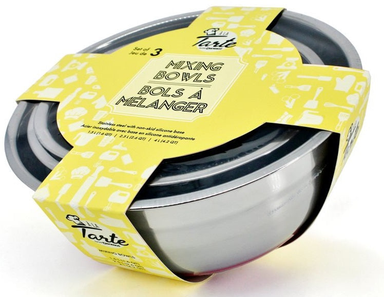 Danesco A La Tarte Mixing Bowl Set of 3 by Kitchen Niche