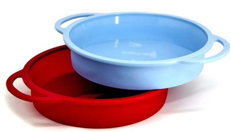 Danesco A La Tarte Blue Silicone Round Cake Pan