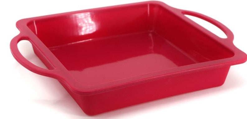 Danesco A La Tarte Red Silicone Square Cake Pan by Kitchen Niche