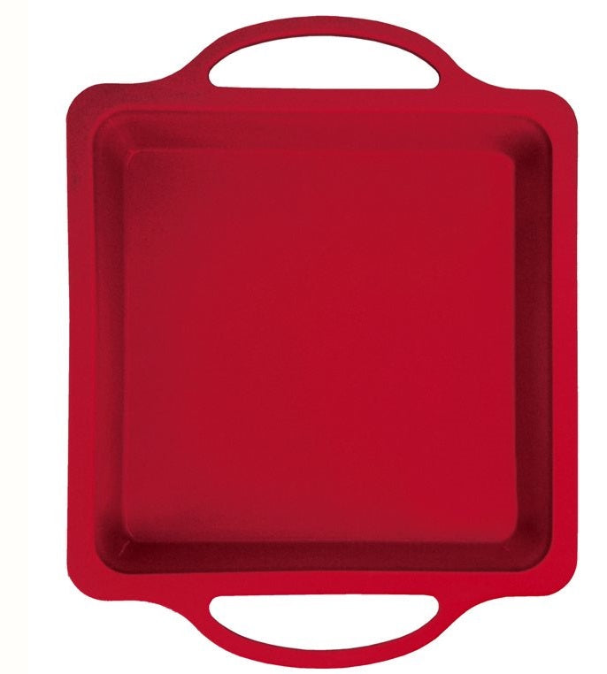 Danesco A La Tarte Red Silicone Square Cake Pan by Kitchen Niche