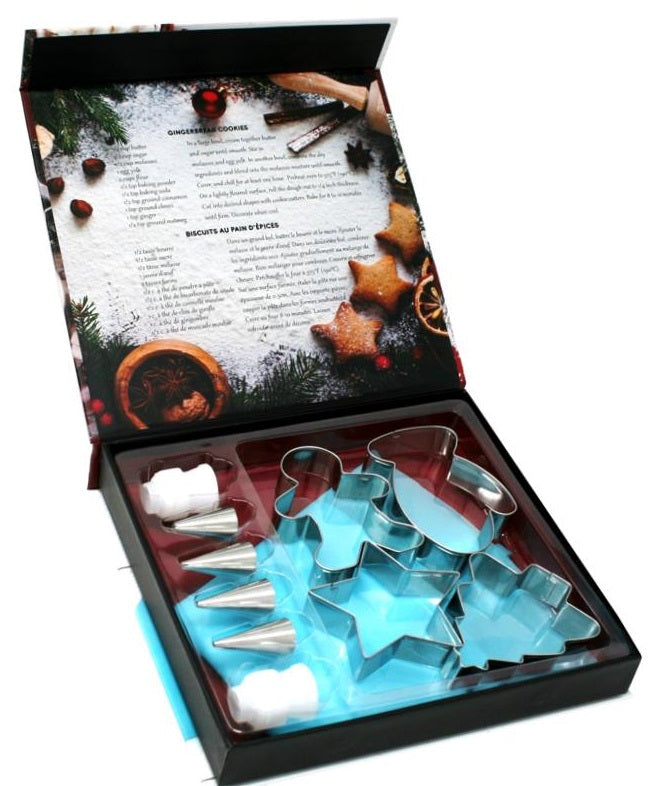 Danesco Christmas Cookie Cutter &amp; Decorating Set by Kitchen Niche
