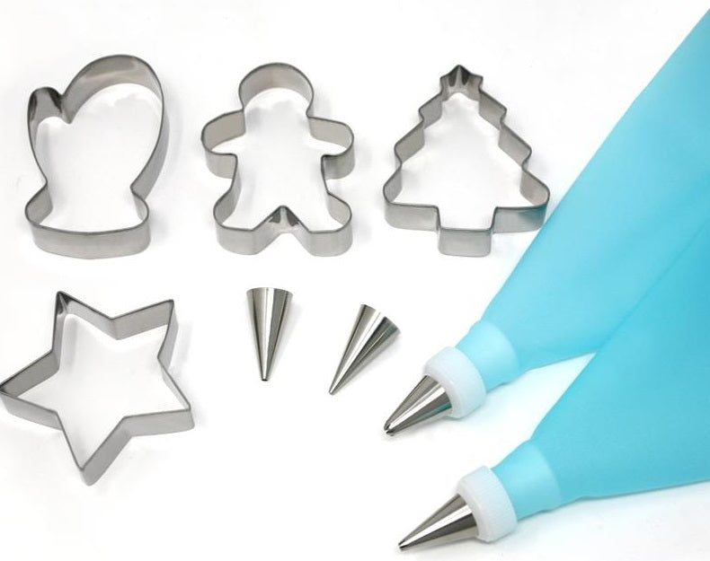 Danesco Christmas Cookie Cutter & Decorating Set by Kitchen Niche