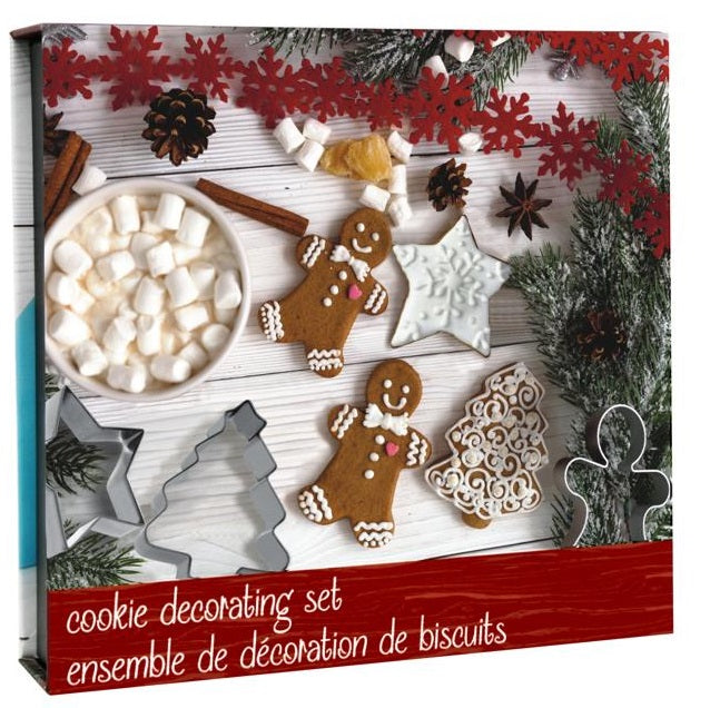Danesco Christmas Cookie Cutter & Decorating Set by Kitchen Niche