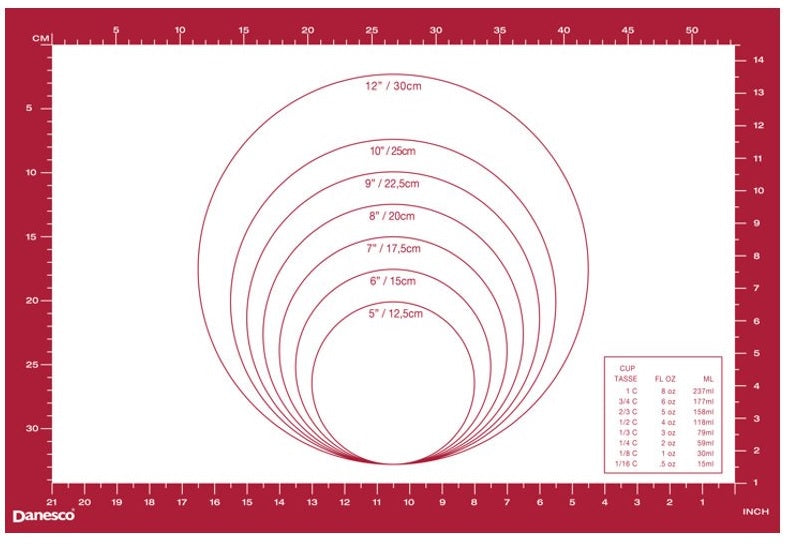 Danesco A La Tarte Pastry Mat by Kitchen Niche
