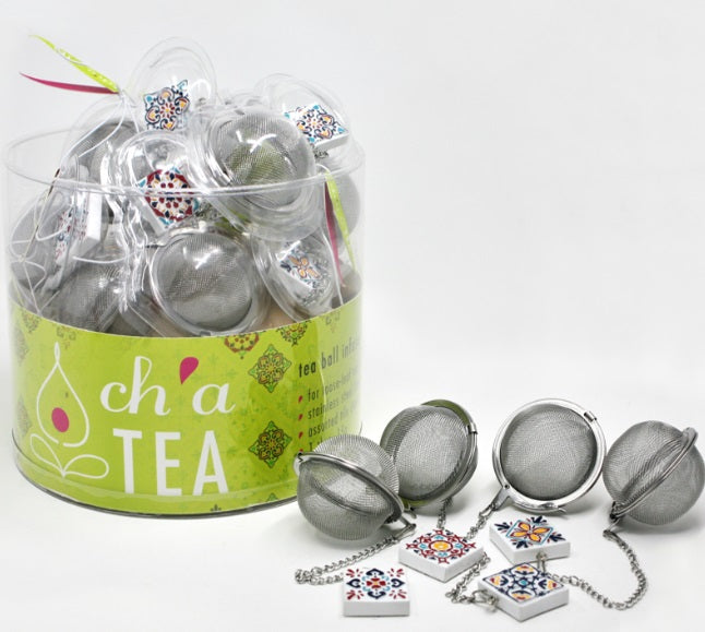 Danesco Ch'a Tea Ball With Charm by Kitchen Niche
