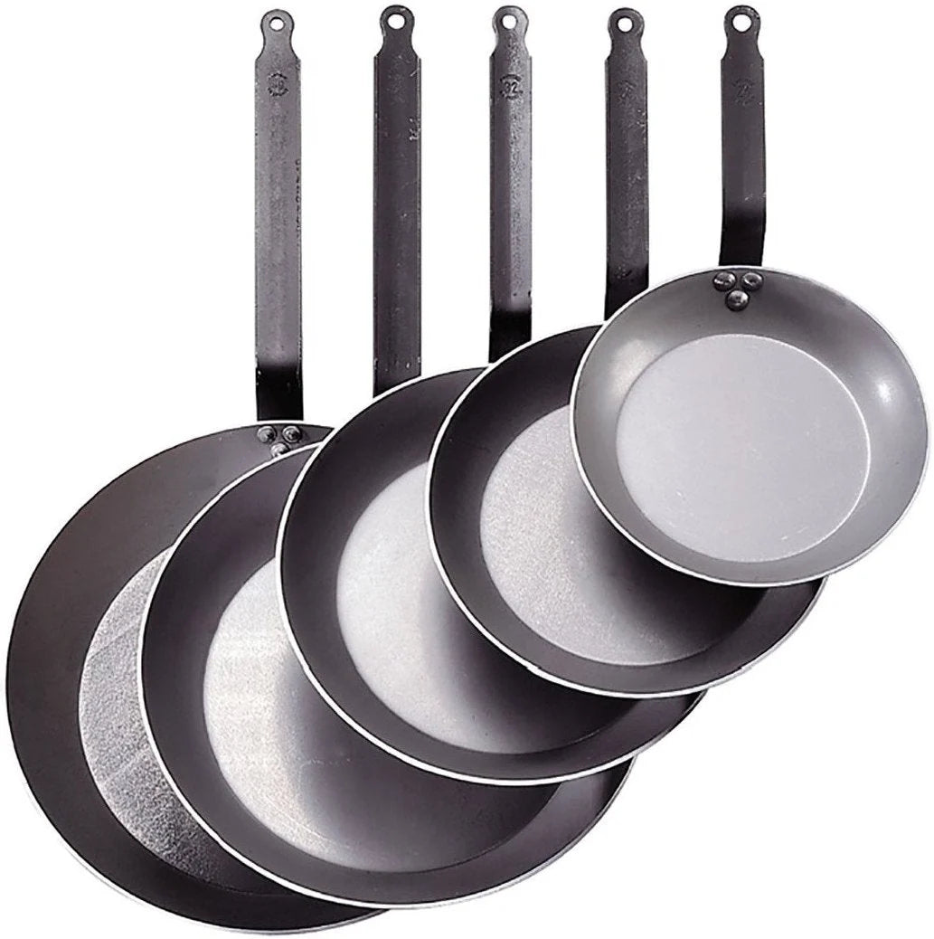 De Buyer Carbone Plus Lyonnaise Steel Fry Pan – 26 cm / 10.3 Inch
