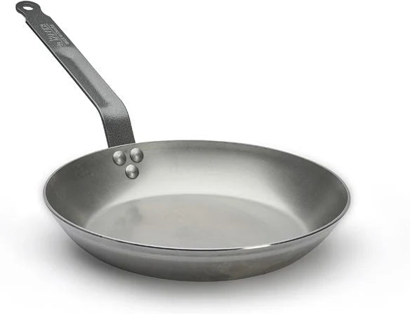 De Buyer Carbone Plus Lyonnaise Steel Fry Pan – 28 cm / 11 Inch