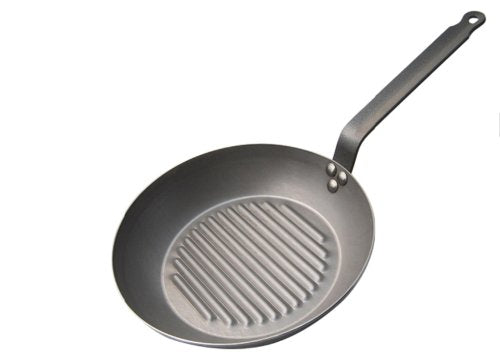 De Buyer 12.5&quot; Mineral B Element Round Frying Grill Pan by Kitchen Niche