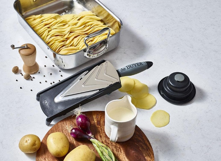 DeBuyer Kobra Mandolin Axis 19.3 Degree Professional Mandoline Slicer De Buyer by Kitchen Niche