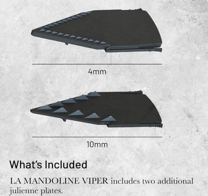 DeBuyer Viper Mandoline Slicer with 2 Julienne Blades De Buyer by Kitchen Niche