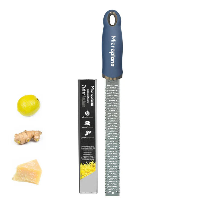 Microplane Premium Series Zester / Grater – Denim Blue by Kitchen Niche