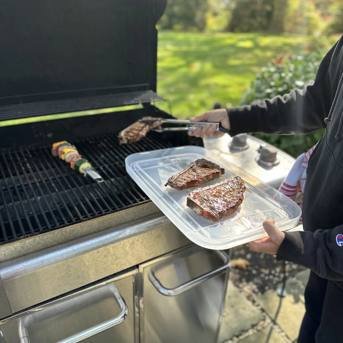 Outset Grill Prep Station with Lid – 15" x 10"