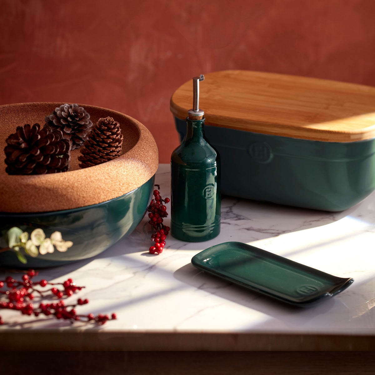 Emile Henry Large Storage Bowl – Cedar – 6.5 L