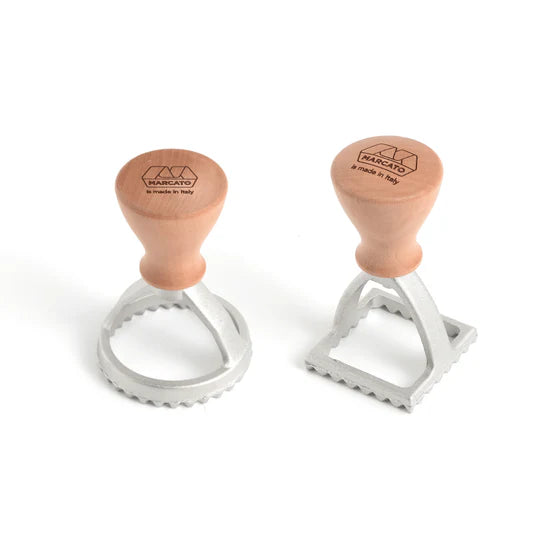 Marcato Ravioli Stamp Kit – Round & Square 58 mm Combo Set
