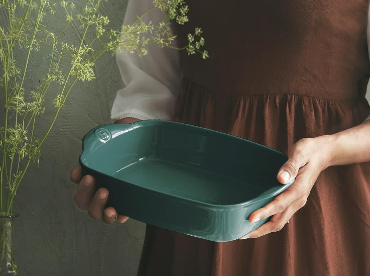 Emile Henry Rectangular Baking Dish Individual Cedar Green Emile Henry by Kitchen Niche